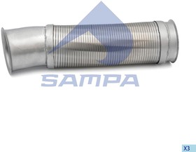 Фото 1/2 044.276, Труба приемная глушителя SCANIA P,G,R,T series передняя SAMPA