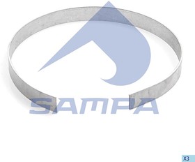 Фото 1/2 031.149, Хомут глушителя VOLVO FH12,16 (уплотнит кольцо трубы турбины) SAMPA