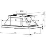 Встраиваемая вытяжка Evelux Margit 60 B