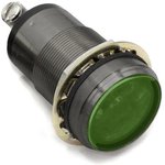 556-360A-204F, LED Panel Mount Indicators 1in DOME GREEN