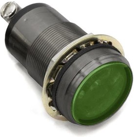 556-360A-204F, LED Panel Mount Indicators 1in DOME GREEN
