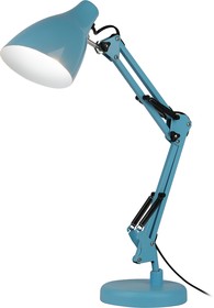 Фото 1/7 Настольный светильник ЭРА N-123-E27-40W-LBU Е27 с основанием голубой Б0052755