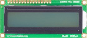 BCB1601-03A-LY-SPTWD, ЖКИ 16х1 символьный англо-русский с подсветкой