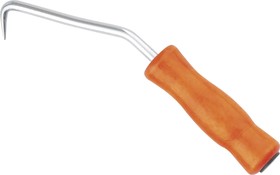 Фото 1/2 Крюк для вязки арматуры VertexTools с деревянной ручкой 210 мм