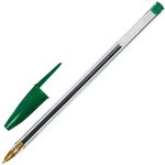 Ручка шариковая STAFF "Basic BP-01", письмо 750 метров, ЗЕЛЕНАЯ ...