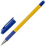 Ручка шариковая с грипом STAFF "Basic BP-14 Orange", СИНЯЯ, узел 0,7 мм ...