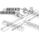 Опора рулевой рейки SBGB-B12R