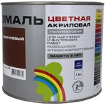 Универсальная цветная эмаль Colors ВД-АК 220 коричневый, 1,9 л 142938