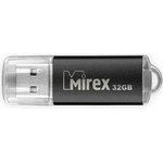 13600-FMUUND32, Флеш накопитель 32GB Mirex Unit, USB 2.0, Черный