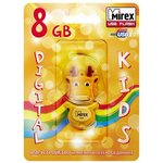 13600-KIDDRY08, Флеш накопитель 8GB Mirex Dragon, USB 2.0, Желтый