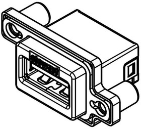 SS-52200-001, USB Connectors Single Port RA USB SealJack