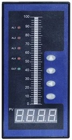 Фото 1/3 KCMS-84A Индикатор 160x80 с шкалой и унифицированным входом 4-20мА | выход 4 реле