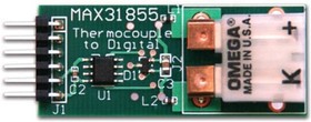Фото 1/2 MAX31855PMB1#, Оценочный модуль, MAX31855 преобразователь сигнала термопары типа К в цифровую форму, выход 14 бит