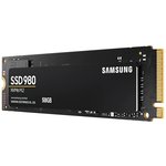 Тведотельный накопитель SSD M.2 (PCI-E NVMe) 500Gb Samsung 980 (R3100/W2600MB/s) ...