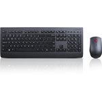 Комплект (клавиатура+мышь) Lenovo Combo 4X30H56821, USB, беспроводной, черный