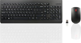 Фото 1/3 Комплект (клавиатура+мышь) Lenovo Combo 4X30M39487, USB, беспроводной, черный