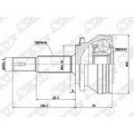 TO-030, Шрус наружный TOYOTA RAV-4 ACA3#/GSA3# 05-/HARRIER ZSU60 17-/MARK X ZIO ANA1#/GGA10 07-/ESTIMA ACR5#