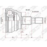 ME-209, Шрус наружный MERCEDES BENZ ML164 06-12/ML166 11-