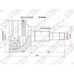 TO-69A48, Шрус наружный TOYOTA CAMRY GRACIA MCV20/21 (Var GKN) 96-01 +ABS/LX ...