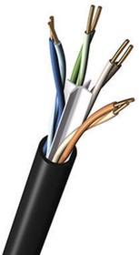 Фото 1/3 7927A 0101000, Cat6 Ethernet Cable, U/UTP, Black PVC Sheath, 305m
