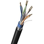 7953A 0101000, Cat6 Ethernet Cable, F/UTP, Black PVC Sheath, 305m