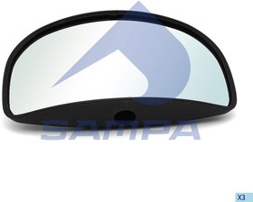 Фото 1/2 035.020, Зеркало боковое VOLVO FH,FM переднего обзора SAMPA