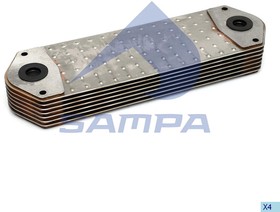 Фото 1/3 043.079, Радиатор масляный SCANIA P,G,R,T,4 series дв.D16.03 SAMPA