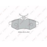 BD2204, К-кт колодок для диск. тормозов CITROEN C2/C3 1.1-1.4D 02-,