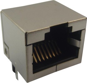 SS-60300-079, 10G, 5G, 2.5G, RIGHT ANGLE SHIELDED JACK WITHOUT EMI FINGERS 08AH6604