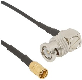 095-850-237-012, RF Cable Assemblies BNC Right Angle Plug to SMB Straight Plug RG-174 50 Ohm 12 inches (305 mm)
