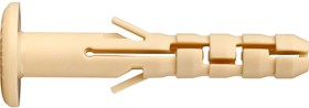Нейлоновый дюбель PND-6F 6х40 с широким фланцем, 250 шт 86956