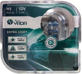 Лампа H1 12V 55W EXTRA LIGHT +50 % Plastic case - 2шт. 907362