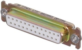 DBY25S, D-Sub Standard Connectors DSUB 25F SOD Y GF ZINC