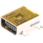 651305142821, Right Angle, SMT, Socket Type Micro AB 2.0 USB Connector