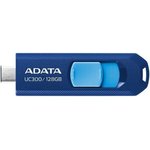 Флеш Диск A-Data 128GB Type-C UC300 ACHO-UC300-128G-RNB/BU USB3.2 синий/голубой