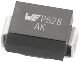 824520402, TVS-диод, WE-TVSP Series, Однонаправленный, 400 В, 648 В, DO-214AA, 2 вывод(-ов)