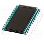 DE 123-RS-20/6,35/V, Дисплей ЖКД, цифровой, STN Positive, Кол-во знаков 3