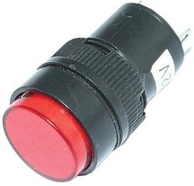 Фото 1/2 FL1P-16NJ-1-R110V, LED RED 16MM NUT 110VAC/DC STK 99AC2583