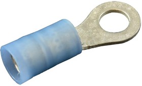 Фото 1/2 19073-0059, Клемма с кольцевым наконечником, M10, 3/8", 14 AWG, 2 мм², Avikrimp 19073, Синий