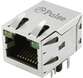 Фото 1/2 JXD1-0019NL, Modular Connectors / Ethernet Connectors RJ45 1x1 Tab Up 1:1 GreenPHY 1000Base-T