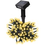 Светильник светодиодный садовый SLR-G01-100Y 100 желт. LED гирлянда на солнечн ...