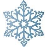 502-378, Елочная фигура Снежинка Снегурочка, 81 см, цвет голубой