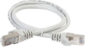 Патч-корд ITK Коммутационный шнур кат.5Е FTP, LSZH, 5м, серый