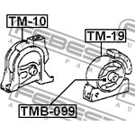 Подушка двигателя TOYOTA COROLLA AE10#,CE10#,EE10# 1991.06-2002.06 [JP] передняя ...