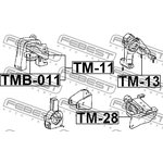 TM11, Опора ДВС гидравлическая TOYOTA COROLLA RUNX/ALLEX NZE121 01-06