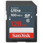 Флеш карта SDXC 128GB SanDisk SDXC Class 10 UHS-I U1 Ultra R 100MB/s  ...