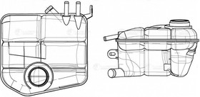 Фото 1/4 LET 1013, Бачок расширительный Ford Focus I 98-, Transit Connect 02- Luzar