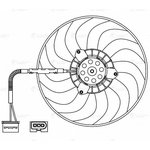 LFAC 1804, Э/вентилятор кондиц. (без кожуха) (1 скор.)