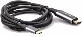 Кабель-адаптер USB 3.1 Type-C/m - HDMI A/m 4K@60Hz, 1.8m ,Aluminium Shell, CU423MC-1.8M