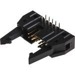 AMP-LATCH Series Right Angle Through Hole PCB Header, 10 Contact(s) ...